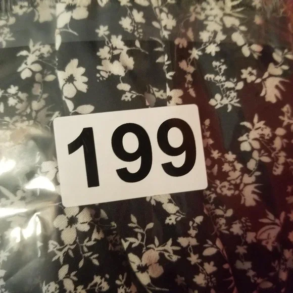 A New Day Black Floral Print Flutter‎ Sleeve V Neck Midi Dress Plus Size 3X - Picture 13 of 13